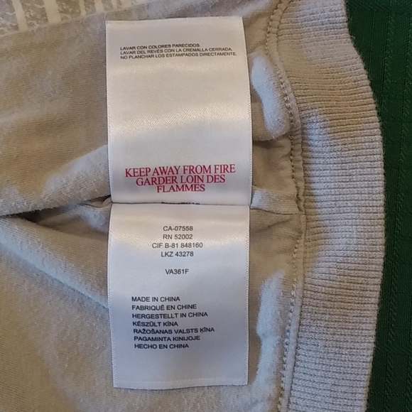 Mexx White and Gray Front Zipper Up Sweater - Picture 11 of 11